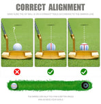 Golf Ball Line Marker Tool with Alignment Pen, Portable Clip-On Drawing Template for Putting Accuracy, Fits Standard Balls, Compact Sports Accessory for Golfers (Three-Line Clip (Red))