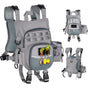 Lightweight Waterproof Fly Fishing Chest Pack with Multi-Pocket Storage and Quick-Access Design for Outdoor Stream Trout Angling and Wade Fishing Adventures (Grey)