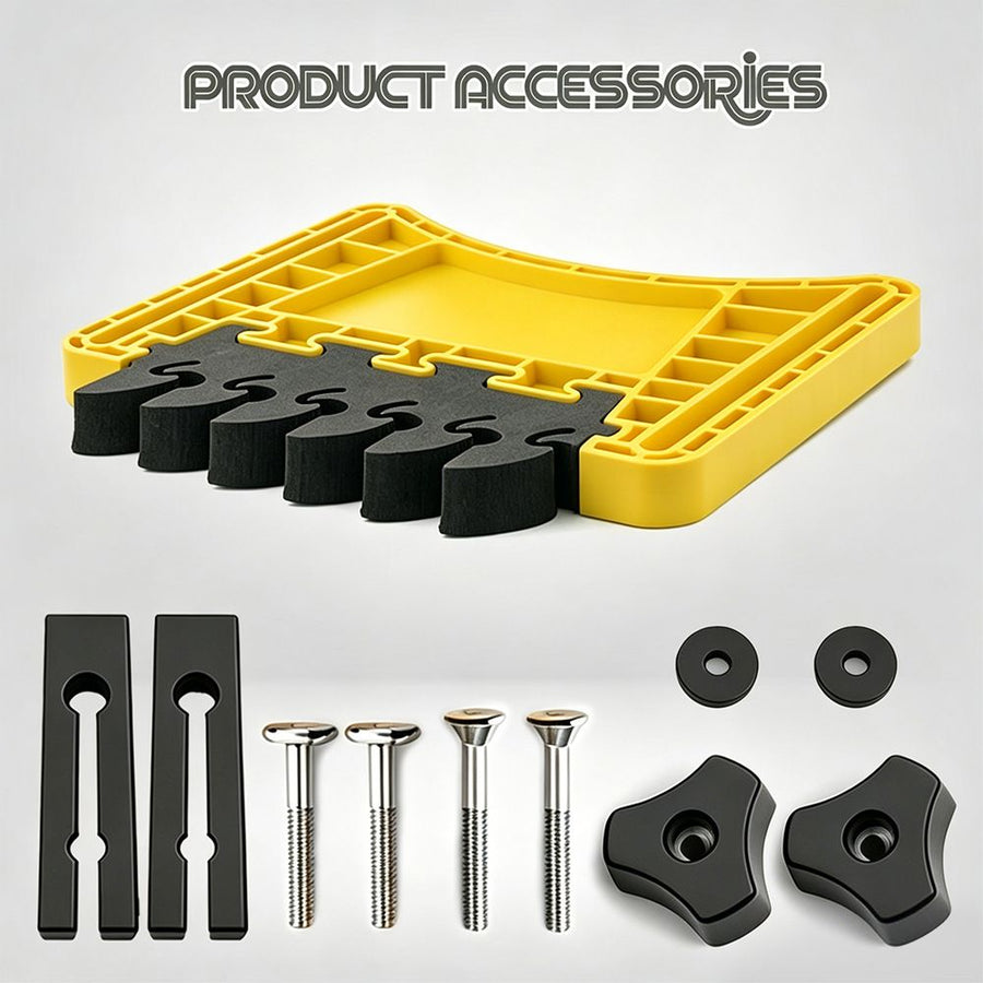 Woodworking Featherboard for Table Saw Router Table and Band Saw, Multi-Color Safety Pressure Board with Replaceable Soft Teeth and T-Slot Mounting Hardware for Precise Wood Feed Control (Green, 2PCS)