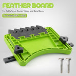 Woodworking Featherboard for Table Saw Router Table and Band Saw, Multi-Color Safety Pressure Board with Replaceable Soft Teeth and T-Slot Mounting Hardware for Precise Wood Feed Control (Red, 2PCS)