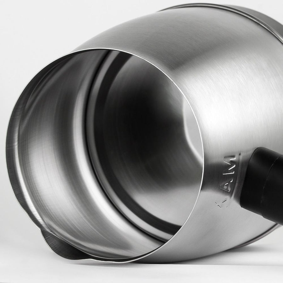 Electric Stainless Steel Coffee Kettle with Detachable Heating Base, 600W Fast Heating, Ideal for Home Office Brewing Coffee and Warming Small Beverages (Silver)