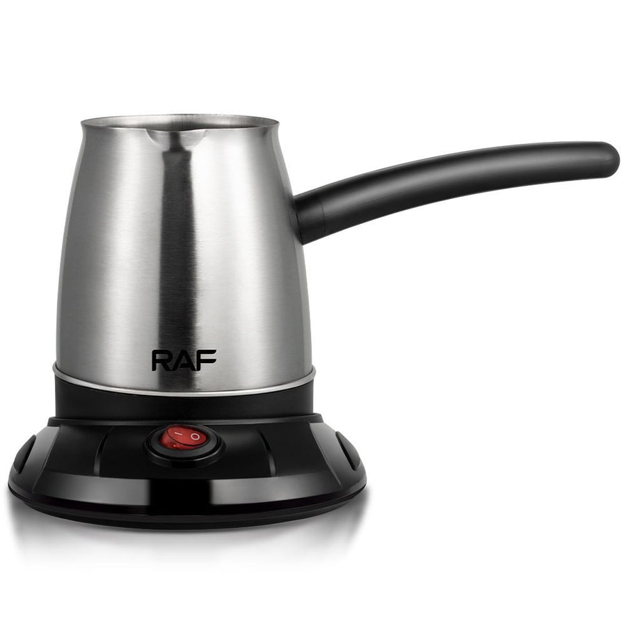 Electric Stainless Steel Coffee Kettle with Detachable Heating Base, 600W Fast Heating, Ideal for Home Office Brewing Coffee and Warming Small Beverages (Silver)