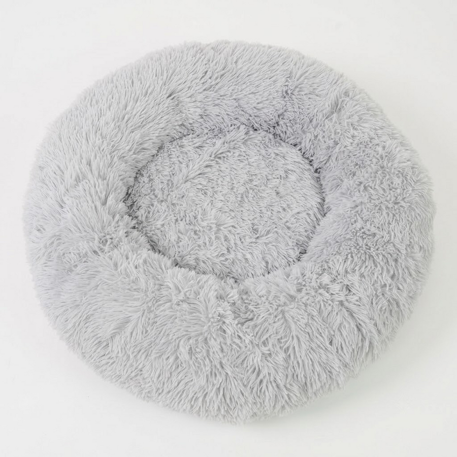 Heated Pet Bed for Cats and Small Dogs, USB-Powered Warmth with 5 Temperature Settings and Timer, Washable Round Cozy Couch for Indoor Comfort (60cm)