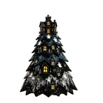 Spooky DIY Felt Halloween Tree Kit – Create a Whimsical Holiday Centerpiece with Pre-Cut Fabric, Plush Fill, and Adorable Ghostly Charms for Mantel, Desk, or Shelf Décor. (Ghost Castle)