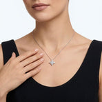 Elevate your everyday elegance with this exquisite Moissanite clover pendant necklace, featuring a brilliant 6x6mm center stone and four teardrop accents. Crafted from lustrous silver with premium plating, this versatile accessory transitions effortlessly