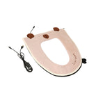 USB Heated Toilet Seat Cover with Capybara Design – Soft Plush, Washable, Fast Heating, 5-Level Temperature & Timer Control for Cozy Winter Bathroom Use (Pink)