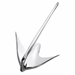 Bruce Style Anchor with Mirror Polished Finish for Boat and Yacht Mooring in Various Marine Environments (2.5kg)