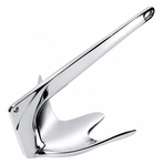 Bruce Style Anchor with Mirror Polished Finish for Boat and Yacht Mooring in Various Marine Environments (2kg)