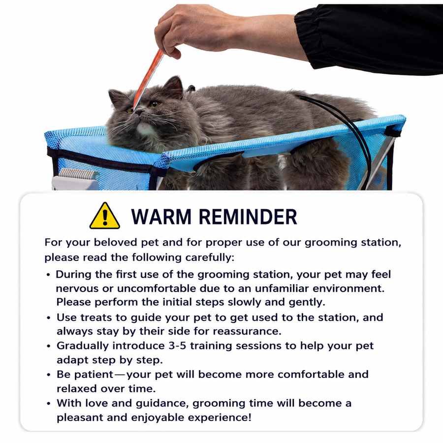 Portable Foldable Pet Grooming Table with Adjustable Restraint Loops – Ideal for Bathing, Drying, Nail Trimming, Ear Cleaning & Full Coat Care for Small to Medium Cats and Dogs (Grey)
