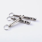 Adjustable Ultrasonic Dog Whistle for Training – Precision-Tuned Metal Whistle with Pitch Adjustment, Portable Lanyard Clip, and Clear High-Frequency Sound for Recall, Obedience Commands, and Behavioral Cue Training (Silver)