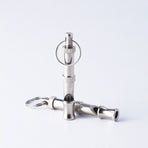 Adjustable Ultrasonic Dog Whistle for Training – Precision-Tuned Metal Whistle with Pitch Adjustment, Portable Lanyard Clip, and Clear High-Frequency Sound for Recall, Obedience Commands, and Behavioral Cue Training (Silver)