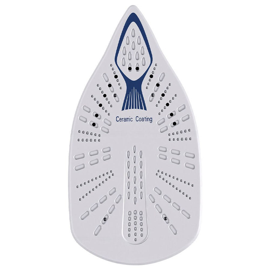 Professional Steam Station Iron with Ceramic Soleplate and Large Water Tank for Fast Wrinkle Removal on All Fabrics at Home (White)