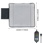 USB-Powered Pet Cooling Mat with Upgraded Fan Ventilation, Anti-Bite Cord, Breathable Mesh Surface for Dogs and Cats, Perfect for Floor, Sofa, or Car Seat Summer Comfort (Grey)