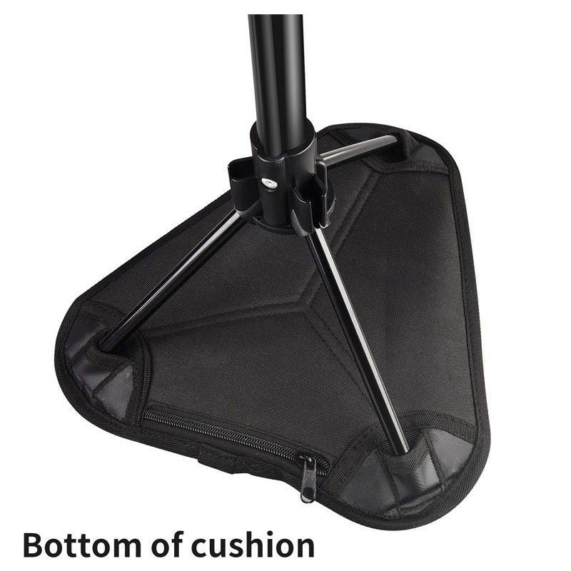 Adjustable Portable Folding Stool with Aluminum Alloy Telescopic Legs for Outdoor Camping, Fishing, Hiking, and Beach Lounging – Compact Tripod Seat with Slope Mode, Carry Bag Included (Black)