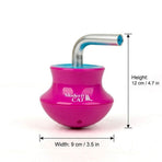 Interactive Tumbler Cat Toy with 360° Rotating Laser Pointer – Auto-Activated, Low-Noise, Self-Entertainment Play for Indoor Cats, Durable Anti-Tip Design for Floor or Carpet Fun (Pink)