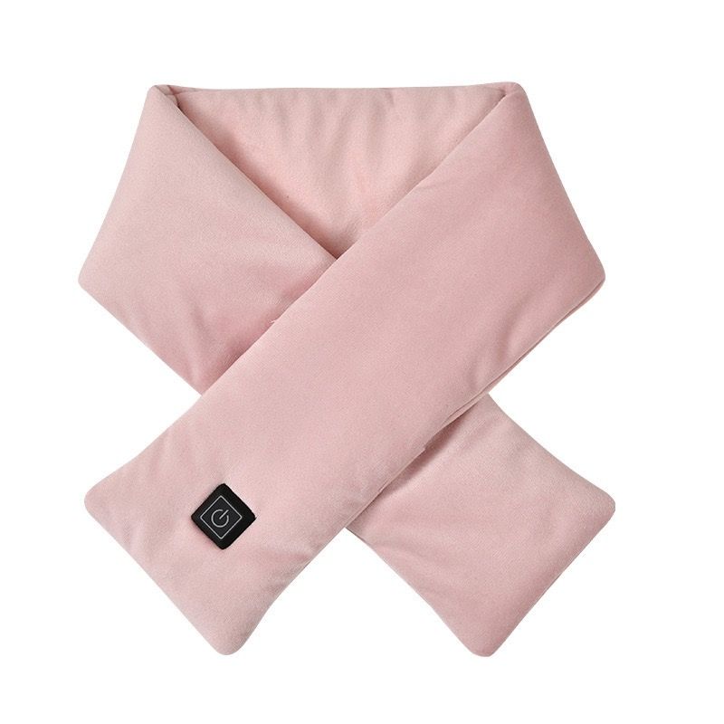 Smart Heated Winter Scarf with USB Power, 3-Temperature Control, Washable Design for Neck Warmth in Office, Home, and Outdoor Camping (Grey)