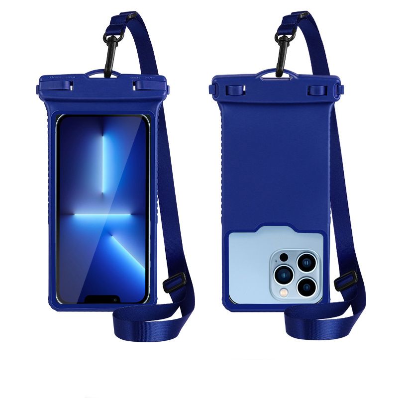 Waterproof Phone Pouch IPX8 Floating Dry Bag with Lanyard, Universal Touchscreen Case for Beach, Swimming, Boating, Hiking, Rainy Commute and Outdoor Work (Purple)