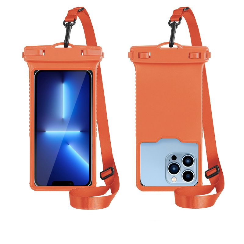 Waterproof Phone Pouch IPX8 Floating Dry Bag with Lanyard, Universal Touchscreen Case for Beach, Swimming, Boating, Hiking, Rainy Commute and Outdoor Work (White)