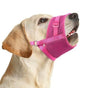 Soft Breathable Mesh Dog Muzzle for Small Medium Large Dogs, Adjustable Anti-Biting Barking Chewing Muzzle for Walking, Training, and Grooming (M, Pink)