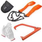 Versatile Outdoor Logging Tool Set with Hookaroon Chainsaw and Gloves for Efficient Timber Handling Pruning and Firewood Processing in Forest Environments (Log Tong)
