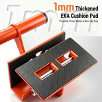 Stainless Steel Panel Carrier Clamp with EVA Anti-Slip Pads for Lifting Wood Tile Stone Boards in Construction Renovation and DIY Projects (2PCS)