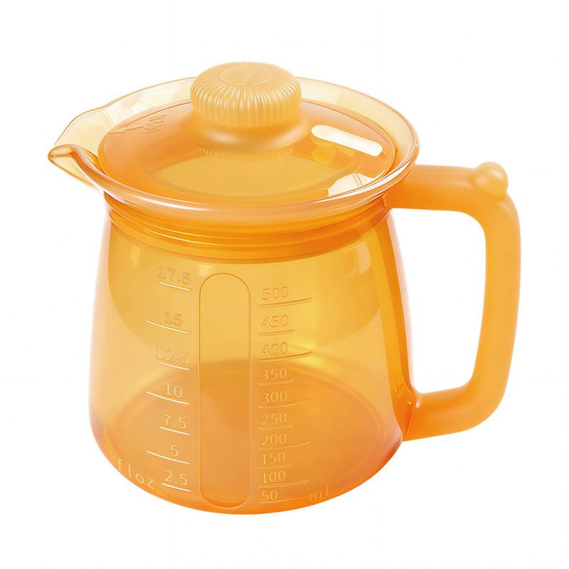 Food-Grade Silicone Multi-Purpose Milk Pitcher with Measuring Scale, Microwave & Freezer Safe, Leak-Proof Rotating Lid, Ergonomic Handle for Baby Formula, Coffee, Oil & Liquid Storage in Home Kitchen (Grey)
