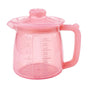 Food-Grade Silicone Multi-Purpose Milk Pitcher with Measuring Scale, Microwave & Freezer Safe, Leak-Proof Rotating Lid, Ergonomic Handle for Baby Formula, Coffee, Oil & Liquid Storage in Home Kitchen (Pink)