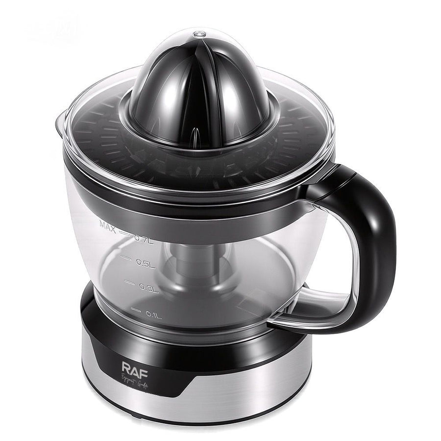 Electric Citrus Juicer with 700ml Capacity, Effortless Orange and Lemon Squeezing, Compact Countertop Design with Pour Spout and Handle for Fresh Homemade Juice in Any Kitchen (Transparent)