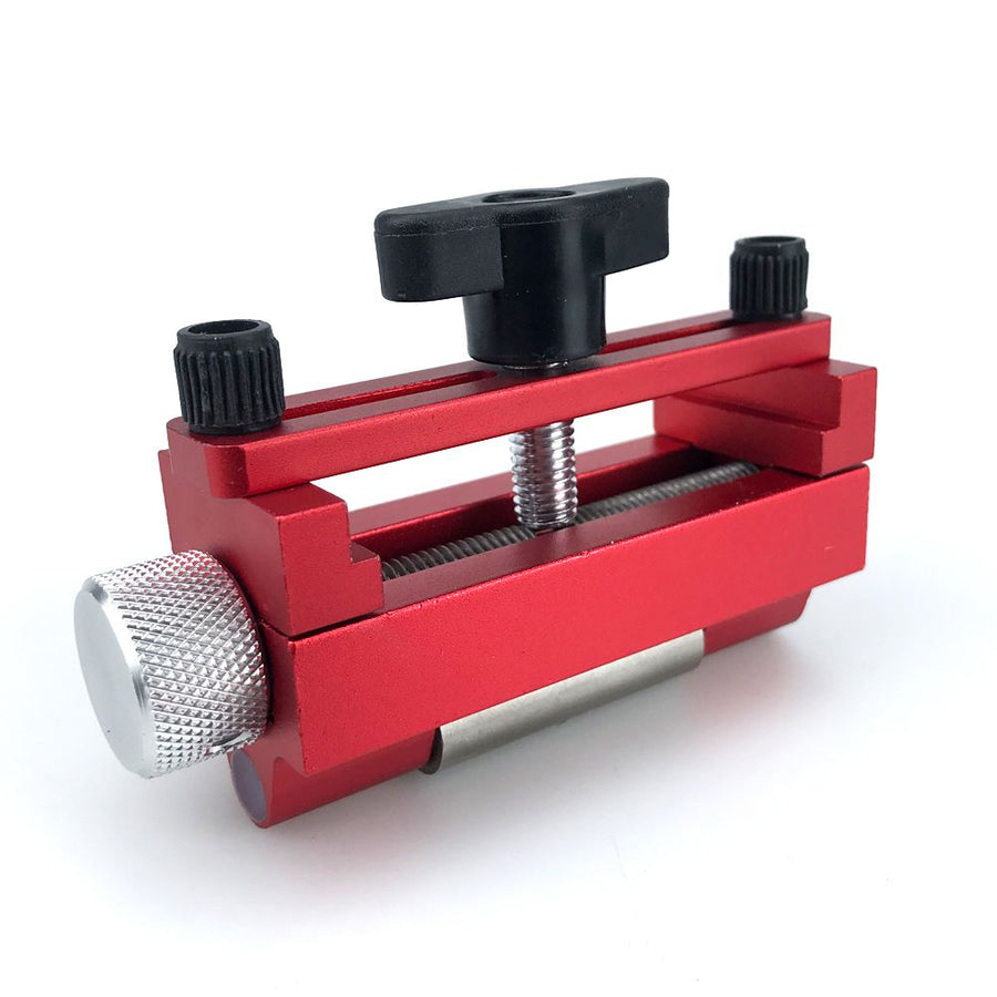 Adjustable Honing Guide Jig for Woodworking Chisels and Planer Blades with Rolling Roller and Knurled Knobs for Consistent Sharpening Angles on Stones (Upgraded Model)