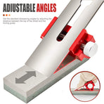 Adjustable Honing Guide Jig for Woodworking Chisels and Planer Blades with Rolling Roller and Knurled Knobs for Consistent Sharpening Angles on Stones (Upgraded Model)