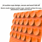 Versatile Foldable Silicone Suction Stand – Universal Adhesive Grip Pad for Phone, Tablet, and Laptop, Bendable Multi-Surface Mount for Desk, Mirror, Gym, and Travel (Mint)