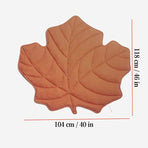 Leaf-Shaped Multi-Functional Pet Mat – Plush, Thick, and All-Season Comfort for Your Cat or Dog, Perfect as a Floor Pad, Crate Cushion, Sofa Protector, or Cozy Blanket (Orange)