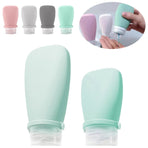Travel-Friendly Silicone Dispensing Bottle Set for Toiletries, Leak-Proof Refillable Containers for Shampoo, Conditioner, Lotion, and Skincare – Lightweight, Squeezable, and TSA-Approved Carry-On Essentials (B)