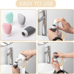 Travel-Friendly Silicone Dispensing Bottle Set for Toiletries, Leak-Proof Refillable Containers for Shampoo, Conditioner, Lotion, and Skincare – Lightweight, Squeezable, and TSA-Approved Carry-On Essentials (B)