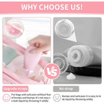 Travel-Friendly Silicone Dispensing Bottle Set for Toiletries, Leak-Proof Refillable Containers for Shampoo, Conditioner, Lotion, and Skincare – Lightweight, Squeezable, and TSA-Approved Carry-On Essentials (B)