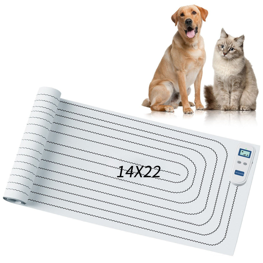 Static Pet Training Mat with Rechargeable Magnetic Controller for Cats and Dogs – Waterproof, Flexible, and Washable Indoor Deterrent Pad for Sofa, Bed, Couch, Kitchen Counter, and Doorway Area Restriction Training (30*16in)