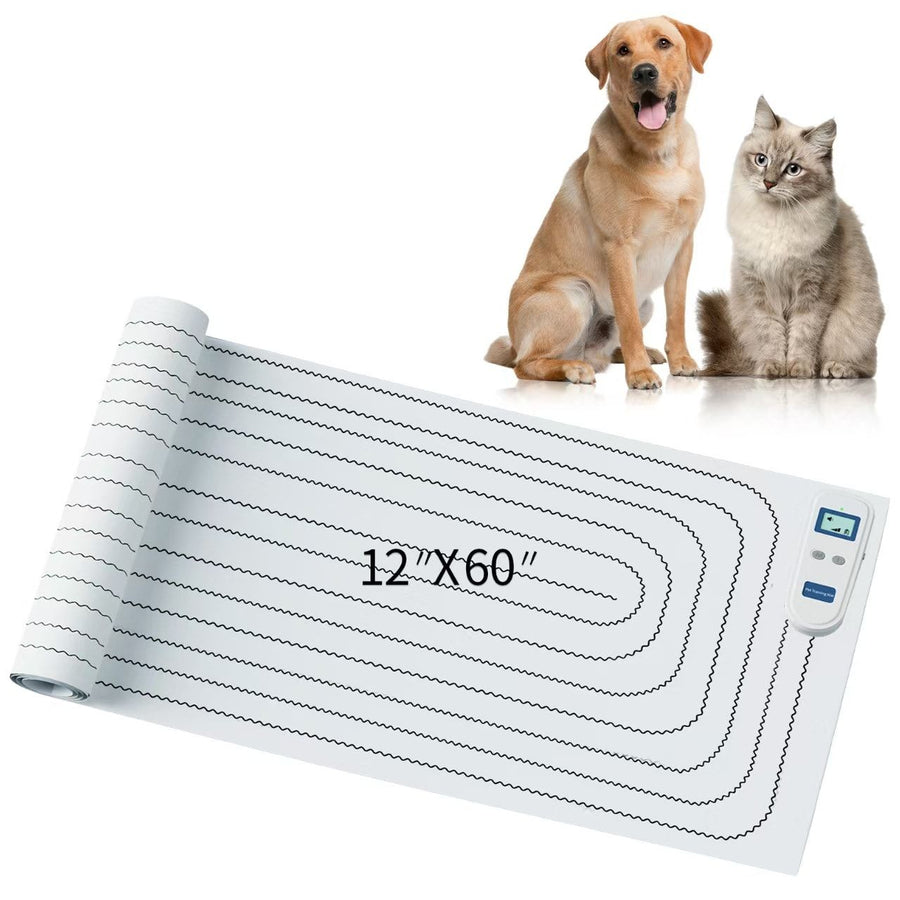Static Pet Training Mat with Rechargeable Magnetic Controller for Cats and Dogs – Waterproof, Flexible, and Washable Indoor Deterrent Pad for Sofa, Bed, Couch, Kitchen Counter, and Doorway Area Restriction Training (30*16in)