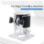 Transparent Router Base Protective Cover with Adjustable Knobs and Dust Port for Woodworking Trimming and Slotting, Compatible with Multiple Router Models, Clear PP Tool Accessory (Rubber-Coated, M5)