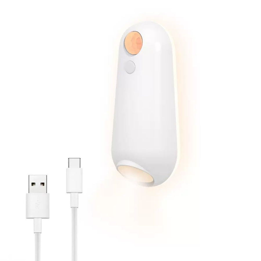 2-in-1 Motion Sensor Night Light with Toilet Light Function, 8 Color RGB Glow, Waterproof Rechargeable LED Lamp for Nighttime Use in Bathroom, Stairway, Hallway, and Bedside (2PCS)