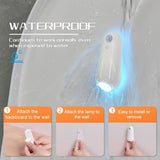 2-in-1 Motion Sensor Night Light with Toilet Light Function, 8 Color RGB Glow, Waterproof Rechargeable LED Lamp for Nighttime Use in Bathroom, Stairway, Hallway, and Bedside (2PCS) - Rear View