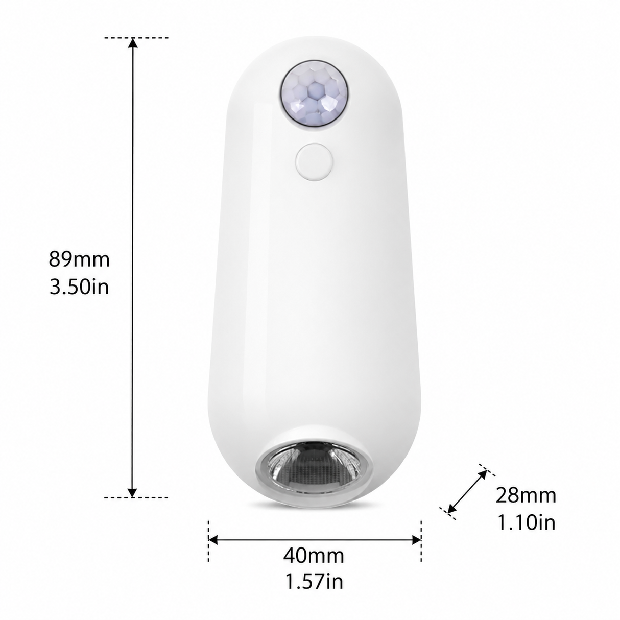 2-in-1 Motion Sensor Night Light with Toilet Light Function, 8 Color RGB Glow, Waterproof Rechargeable LED Lamp for Nighttime Use in Bathroom, Stairway, Hallway, and Bedside (3PCS)