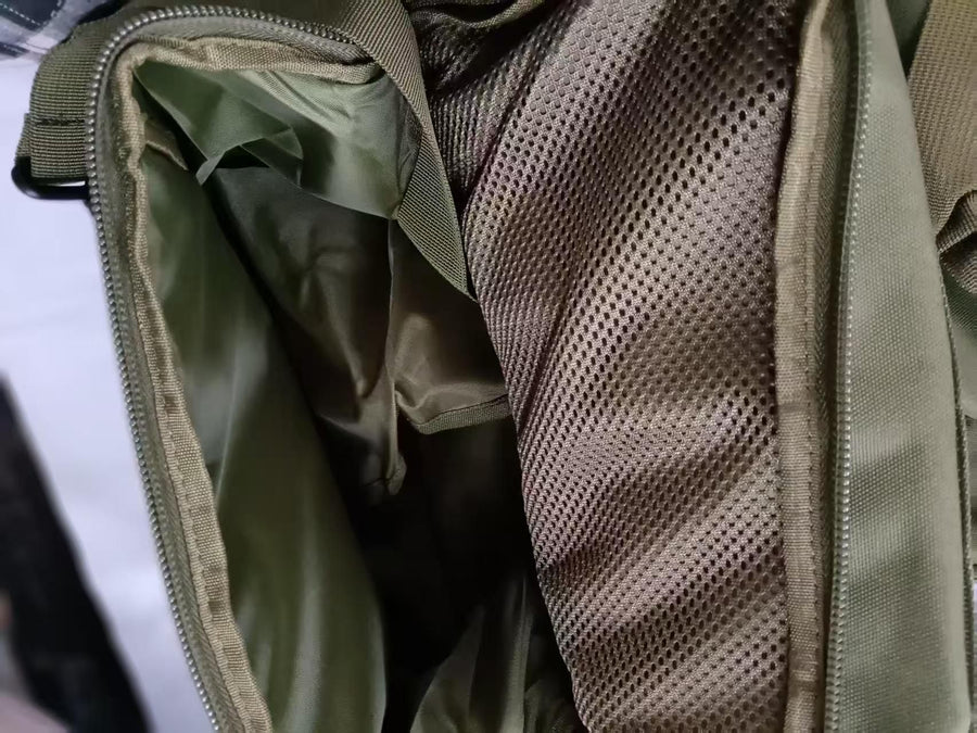Versatile Tactical Duffle Bag with Convertible Backpack Straps, Water-Resistant 600D Nylon, MOLLE System, 45L Capacity for Camping, Hiking, Gym, and Travel (Camouflage)