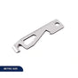 Ten-in-One Mini Portable Multi-Tool Keychain Accessory for Daily EDC Tasks, Light Outdoor Use, Package Opening, Bottle Opening, Screwdriving, Measuring, Rope Cutting and Surface Scoring (Metric)