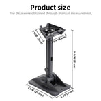 Adjustable Roof Mount Bracket with 180° Pivot and 360° Rotating Mast for Standard Gen 3 Dish and Small Electronic Devices, Heavy Duty Outdoor Installation Kit with Cable Management (DarkGrey)