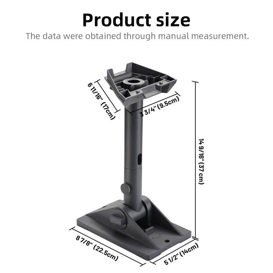 Adjustable Roof Mount Bracket with 180° Pivot and 360° Rotating Mast for Standard Gen 3 Dish and Small Electronic Devices, Heavy Duty Outdoor Installation Kit with Cable Management (DarkGrey)