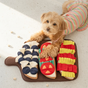 Interactive Breakfast-Themed Snuffle Mat for Dogs: A Fluffy Plush Puzzle Toy with Squeaky Hidden Compartments, Perfect for Slow Feeding, Mental Stimulation, and Satisfying Natural Foraging Instincts (S, S)