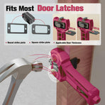 Multi-Function Door Lock Installation Chisel Tool with Interchangeable Scoring Blades, Wood Chisel, Screwdriver Bits and 90° Positioning Bracket for Precise Mortise Marking and Hardware Fitting (Grey)
