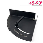 Metal Woodworking Angle Positioning Clamp with Laser-Calibrated Scale for Precise Miter Cutting, Jointing, and Framing in Workshop and DIY Projects (45°-90°)