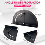 Metal Woodworking Angle Positioning Clamp with Laser-Calibrated Scale for Precise Miter Cutting, Jointing, and Framing in Workshop and DIY Projects (45°-90°)