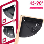 Metal Woodworking Angle Positioning Clamp with Laser-Calibrated Scale for Precise Miter Cutting, Jointing, and Framing in Workshop and DIY Projects (45°-90°)